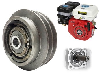 ЦЕНТРОБЕЖНАЯ МУФТА КОМПАКТОРА 135мм x 20мм 2 РЕМНЯ 135x20мм GX160