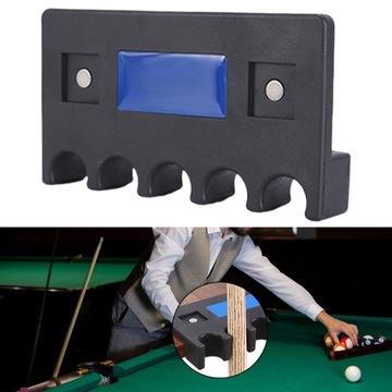 Стойка для бильярдного кия Противоскользящий многофункциональный держатель для бильярдного кия, 5 лунок