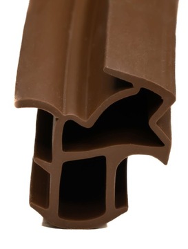 USZCZELKA BRĄZOWA DO DRZWI OŚCIEŻNIC STALOWYCH METALOWYCH WIKĘD 5 mb