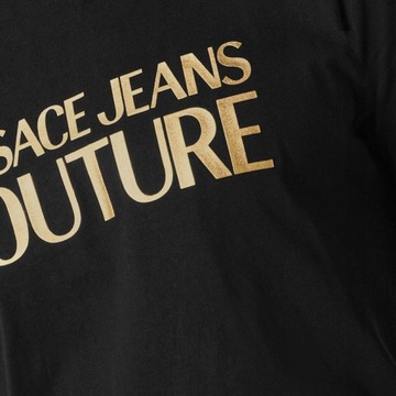 Versace Jeans Couture bluza męska czarna z kapturem S Thick Foil 74GAIT03