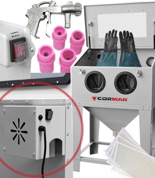 PIASKARKA KABINOWA KABINA DO PIASKOWANIA 220L GÓRNE OTWARCIE + ODCIĄG