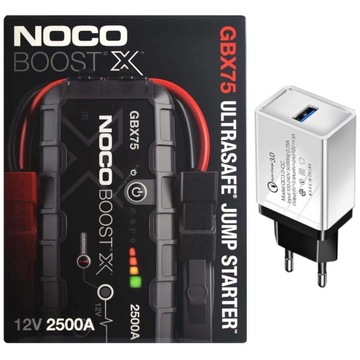 NOCO GBX75 BOOST JUMP STARTER 2500A+ ŁADOWARKA USB