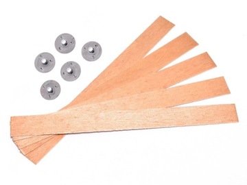KNOTY DREWNIANE z BLASZKĄ UNIWERSALNĄ 5 szt.