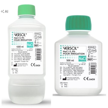 VERSOL NaCl 0,9% 1 л – стерильна сіль фізіологічна для ран і носа
