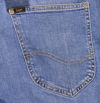 LEE spodnie SKINNY regular BLUE jeans LUKE _ W36 L32