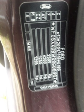 FORD S-MAX 06R VÍKO KUFRU KUFRU M8 EVROPA