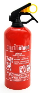 GAŚNICA SAMOCHODOWA PROSZKOWA 1KG OGNIOCHRON