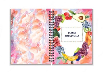 Planer nauczyciela niedatowany B5 kalendarz notes organizer dziennik OWOCE