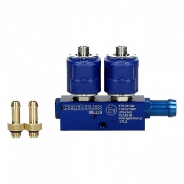 LISTWA WTRYSKOWA LPG HERCULES BLUE 2CYL. + DYSZE