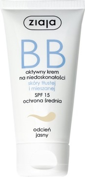 ZIAJA krem BB skóra tłusta i mieszana jasna 50ml