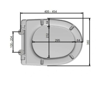 СИДЕНЬЕ ДЛЯ УНИТАЗА МЕДЛЕННО ЗАКРЫВАЮЩЕЕСЯ ДЛЯ KOŁO NOVA PRO ОВАЛЬНЫЙ ДЮРОПЛАСТ