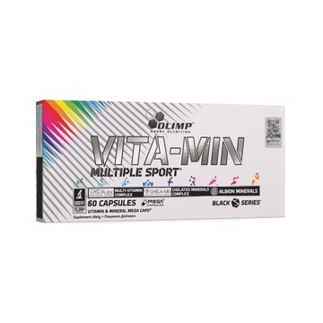 OLIMP VITA-MIN 60kaps MULTIPLE SPORT WITAMINY MAGNEZ MINERAŁY D3 POTAS CYNK