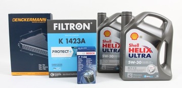 ZESTAW FILTRÓW+OLEJ 5W30 HYUNDAI TUCSON 2.0CRDi