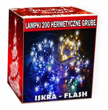 LAMPKI CHOINKOWE LED 200 HERMETYCZNE - ZEWNĘTRZNE