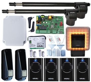 Zestaw napęd siłownik FAAC 414 ALFA Short, XLED