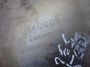 Глушитель, катализатор, MERCEDES ML W166 3.5 CDI AMG