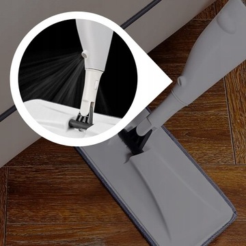 ПЛОСКАЯ ШВАБРА С РАСПЫЛИТЕЛЕМ ДЛИННАЯ 120см 350мл + 3 КАРТРИДЖА ИЗ МИКРОФИБРЫ 3 ШТ.