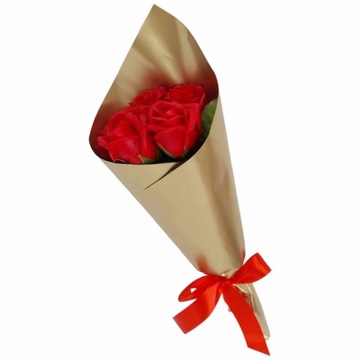 Букет мыльных роз, ароматные мыльные цветы, 40 см, ПОДАРОК ​​НА ЖЕНСКИЙ ДЕНЬ