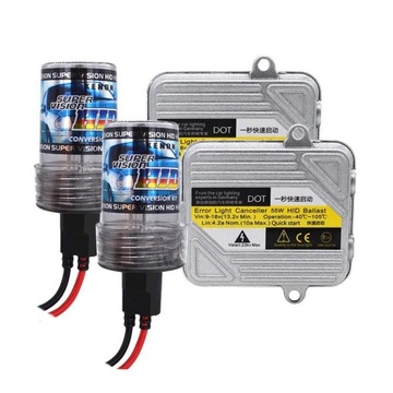 Комплект ксенона 55 Вт, преобразователи накаливания H1 H7 5000K