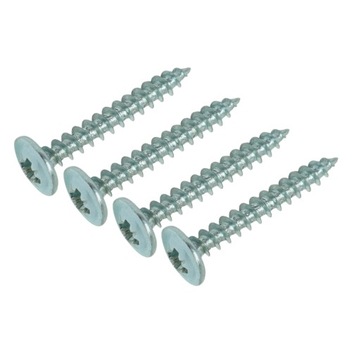 Wkręt 3,5 x 25 mm, wkręty podkładkowe do drewna, unix, ocynk biały