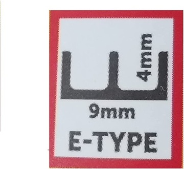 2x USZCZELKA DO OKNA DRZWI TYP E 4x9mm 20metrów