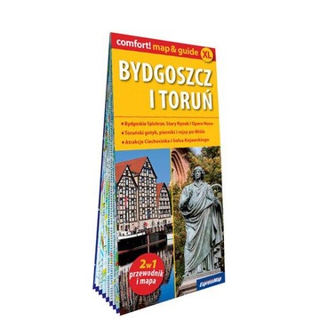 BYDGOSZCZ I TORUŃ LAMINOWANY MAP&GUIDE 2W1...