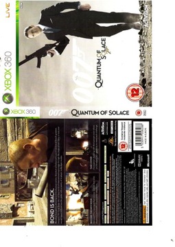 экшен для XBOX 360 007 QUANTUM OF SOLACE тебя зовут БОНД, ДЖЕЙМС БОНД