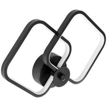 Lampa APP1044 czarna LED ścienna kinkiet neutralna