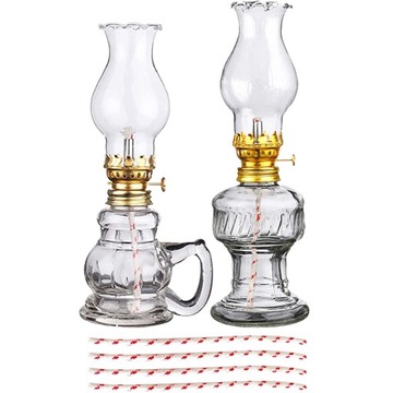 LAMPA NAFTOWA SZKLANA LATARNIA DOMOWA LAMPA NAFTOWA