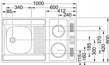 КОМПЛЕКТ БЫТОВОЙ ТЕХНИКИ МИНИКАННАЯ КУХНЯ ХОЛОДИЛЬНИК С МОЙКОЙ 4в1 100