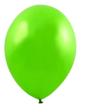 Balony ZIELONE jasne metalik 12