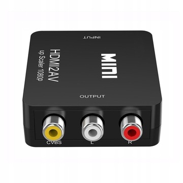 Конвертер сигналов из HDMI в AV Конвертер видео и аудио FULL HD PAL/NTSC