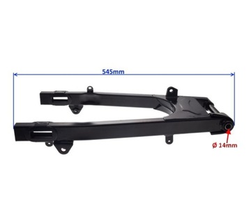 Мопед JUNAK 904 50 4T Задний маятник Черный