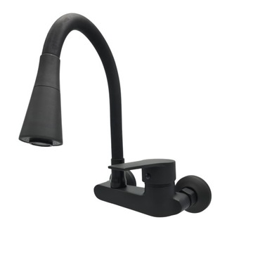 КУХНЯ Смеситель для мойки с гибким изливом, MAT BLACK LOFT