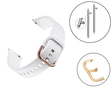 Pasek silikonowy do smartwach 20 mm uniwersalny dobieraj ulubione kolory