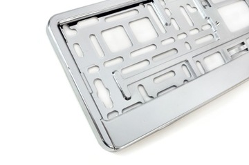 2 РАМКИ ДЛЯ НОМЕРНЫХ ЗНАКОВ, ГЛЯНЦЕВЫЙ ХРОМ + 2 комплекта. БЕСПЛАТНЫЕ винты!!!