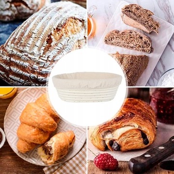 КОРЗИНКА ИЗ РОТАНА ДЛЯ ПОДЪЕМНОГО ХЛЕБА 30 СМ
