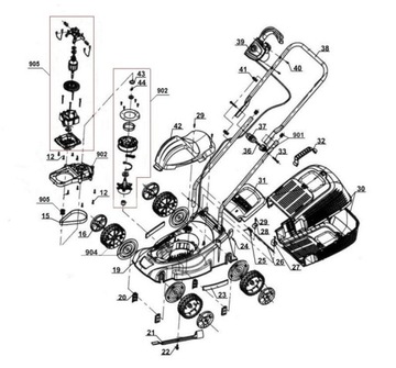 Угольные щетки для газонокосилки EM 1000-1 BG-EM 930 1030
