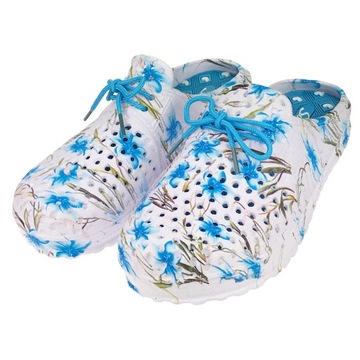 Chodaki Lace kroksy ogrodowe dziurkowane piankowe niebieskie 37