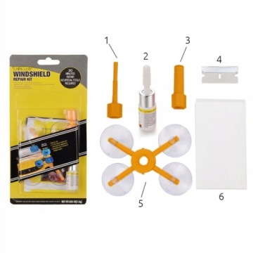 КОМПЛЕКТ ДЛЯ РЕМОНТА СТЕКЛА АВТОМОБИЛЯ 6
