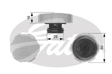 ZÁCPA  NÁDRŽE KAPALINY CHLADÍCÍHO RC231 GATES