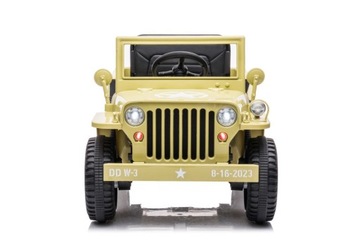 Wojskowy JEEP WILLYS napęd 4X4 AKU 12V7AH skóra