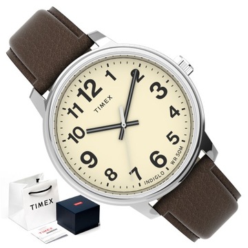 ZEGAREK MĘSKI Z PODŚWIETLENIEM TIMEX CZYTELNY 50M