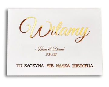 Tablica powitalna wesele dekoracja TAB-2ZP
