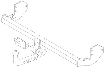 UTAH 2500KG ZAŘÍZENÍ(HÁK) TÁŽNÝ MERCEDES VIANO II W639 VAN OD 09/2003 05/2014R.