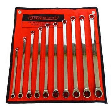 KLUCZE OCZKOWE Z GRZECHOTKĄ KOMPLET 8-19mm QS50465