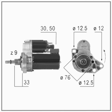 СТАРТЕР VW GOLF II III PASSAT POLO 1.6 1.8 2.0