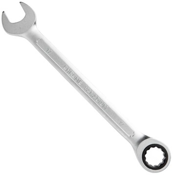 Klucz płasko oczkowy z grzechotką stal CrV 13 mm