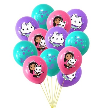 BALONY KOCI DOMEK GABI MIX ZESTAW BALONÓW