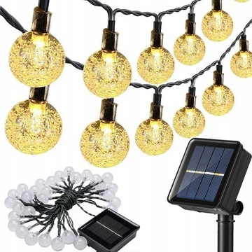 32M GIRLANDA SOLARNA OGRODOWA 300 LED LAMPKI SOLARNE CIEPŁA ŻARÓWKI BALKON